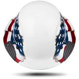 LIFT Safety HDF-24AF DAX Carbon Fiber Full Brim Hard Hat - American Flag