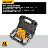 DeWalt D180005 14 Piece Master Hole Saw Kit