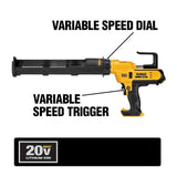 DeWalt DCE570B 20V 600ml Adhesive Caulk Gun Bare