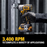 DeWalt DCF845B 20V MAX XR 3-Speed Impact 1/4 in. Driver (Tool Only)