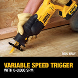 DeWalt DCS380B 20V MAX* CORDLESS RECIPROCATING SAW (TOOL ONLY)