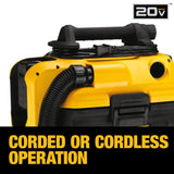 DeWalt DCV581H 20V MAX* CORDLESS/CORDED WET-DRY VACUUM (TOOL ONLY)
