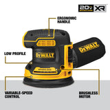 DeWalt DCW210B 20V MAX* XR 5 IN. BRUSHLESS CORDLESS VARIABLE-SPEED RANDOM ORBITAL SANDER (TOOL ONLY)