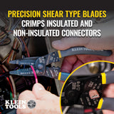 KLEIN 1009 LONG-NOSE WIRE STRIPPER/CRIMPER