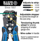 KLEIN 11061 Wire Stripper and Cutter, Self-Adjusting