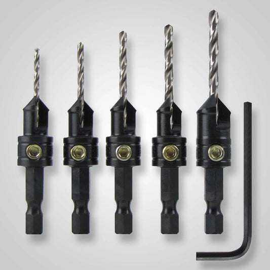 Snappy Tools 40030 5-Piece Countersink Set