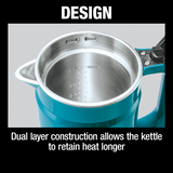 Makita XTK01Z 36V (18V X2) LXT Hot Water Kettle, Tool Only