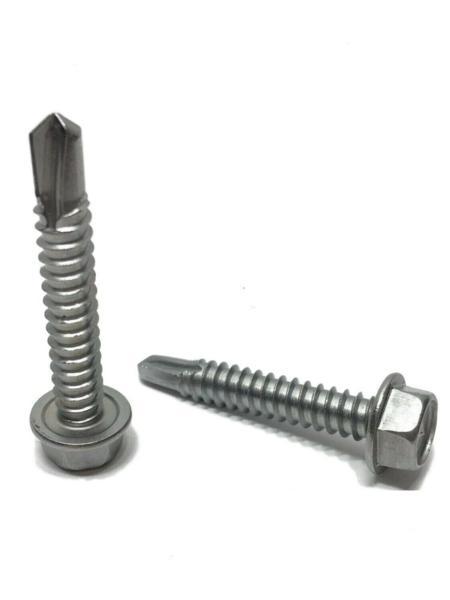 #10 x 1/2" Hex Washer Head Self DrillIng Tek Screw StaInless Steel