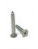 #10 x 1 1/4" Sheet Metal Screws Stainless Steel Phillips Flat Head