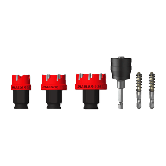 Diablo DHS06CFS 6 pc Steel Demon  Carbide
Teeth Hole Cutter Set